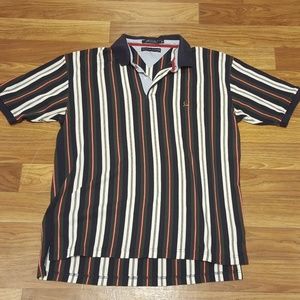Mens Tommy Hilfiger Vintage Striped Polo XXL 90s